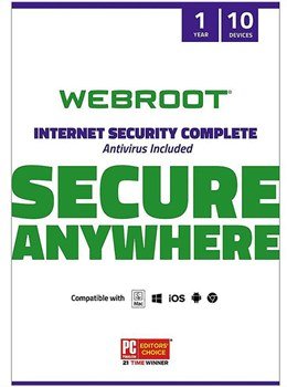 Webroot Complete Internet Security & Antivirus Protection